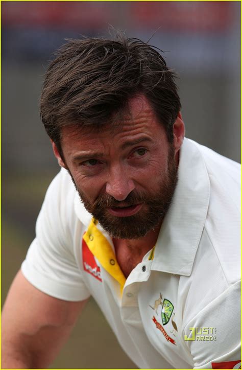 Hugh Jackman Plays Cricket Gets Hit In Groin Video Photo 2506346