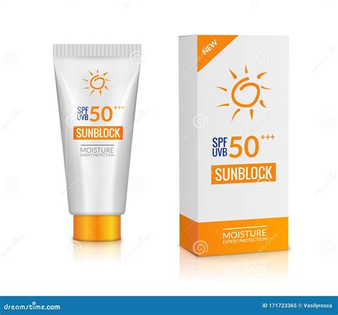 Sunblock Bottle Lotion Cream Sunscreen Background Protection Isolated