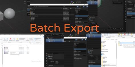Blendernation On Twitter Earlier Today Batch Export Add On Https T