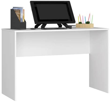 Desk B 17 Straight 120 Cm White Freestanding Wassermaneu