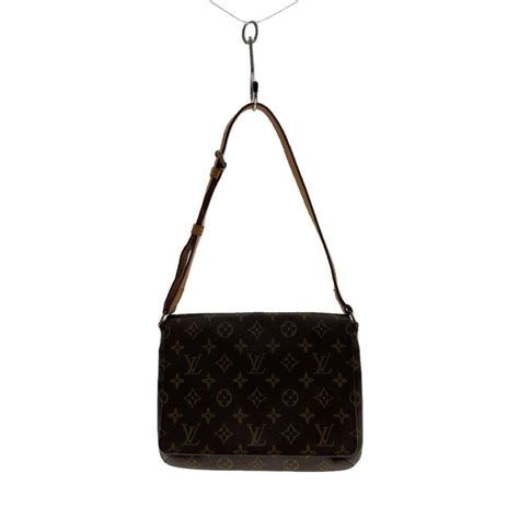 Louis Vuitton Shoulder Bag Monogram Musette Tango M51257 Canvas Brown Pvc Direct From Japan