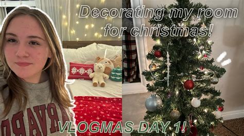 Decorating My Room For Christmas VLOGMAS DAY 1 YouTube