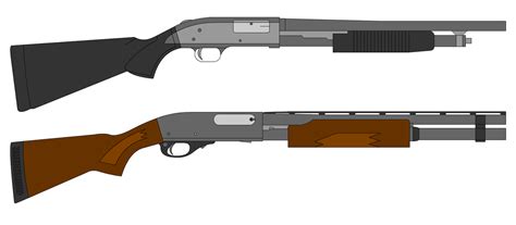 Mossberg 500 vs Remington 870 by DeeVeeCee on DeviantArt