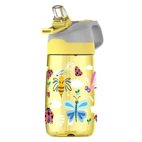 Fjbottle Gourde Enfant Avec Paille Ml Bouteille D Eau Enfant Sans