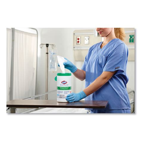 Clorox Healthcare® Hydrogen Peroxide Cleaner Disinfectant Wipes 12 X 11 Unscented White 185