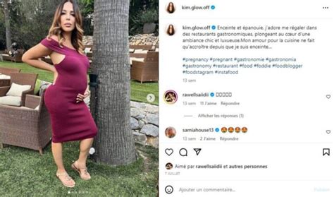 Kim Glow enceinte elle dévoile le sublime prénom de sa fille à