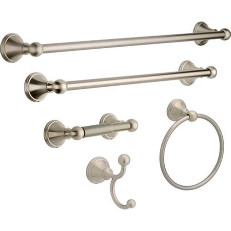 Delta Crestfield 5 Piece Bath Hardware Set 18 24 In Towel Bars