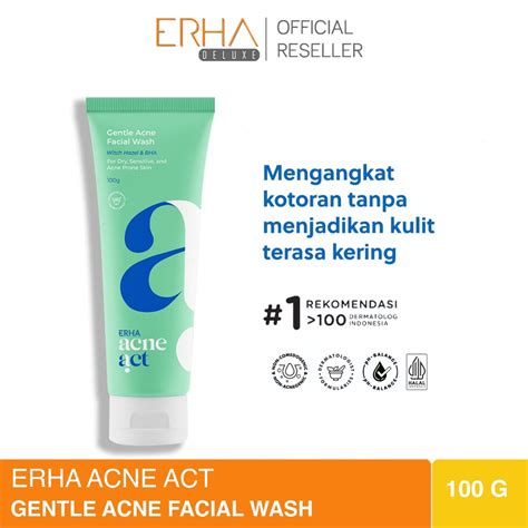 Jual ERHA Acneact Gentle Acne Facial Wash Sabun Pembersih Wajah