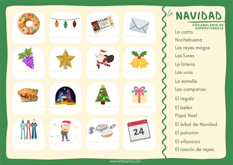 Birlibirprofe Vocabulario de Navidad básico o cómo gamificar una