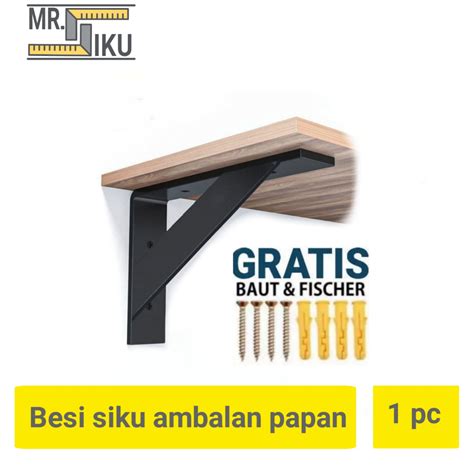 Jual Besi Siku Ambalan Bracket Papan Penyangga Papan Siku L