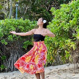 Made In Hawaii Handmade Art Hawaiian Pau Skirt Hula Skirt Etsy