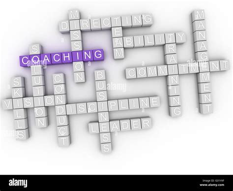 3d Image Coaching Word Cloud Concept Stock Photo Alamy