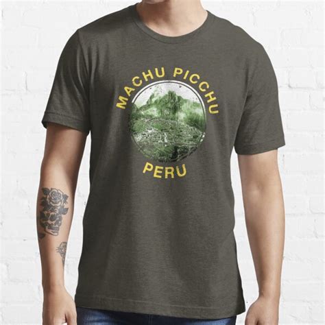 Machu Picchu Hiking Tour Peru Vintage Travel T Shirt For Sale By