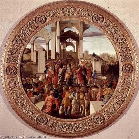 Oil Painting Replica The Adoration Of The Kings By Sandro Botticelli