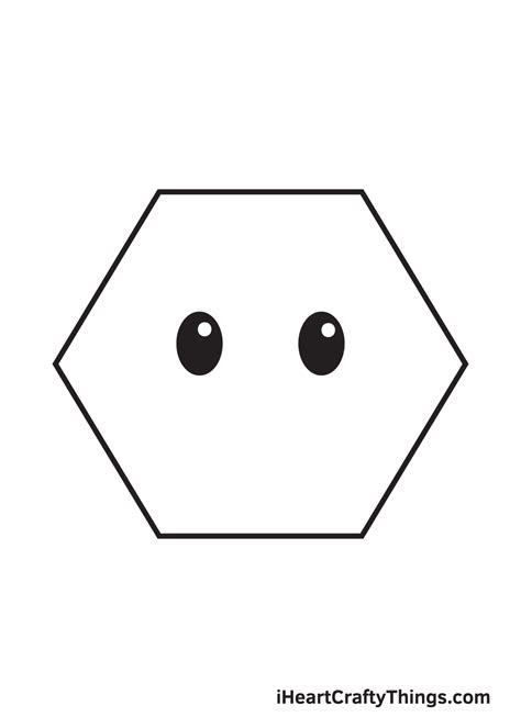 Hexagon Drawing — How To Draw A Hexagon Step By Step