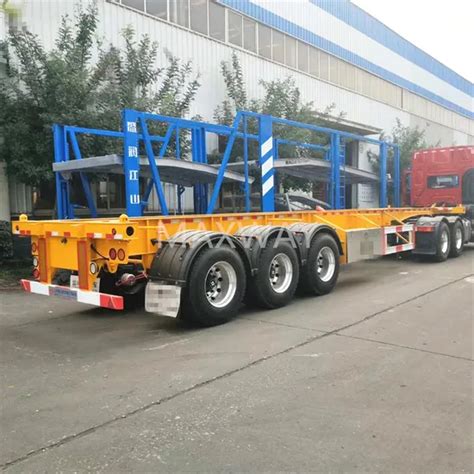 Cheap Price Tri Axle Ft Ft Skeleton Gooseneck Container Chassis