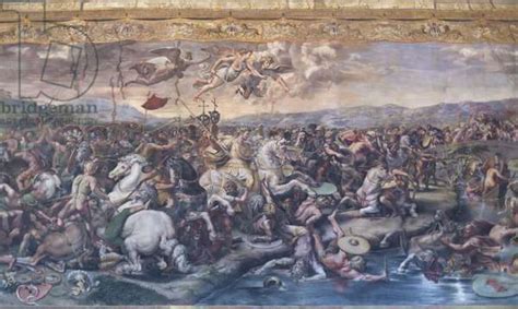 Image Of The Battle Of The Milvian Bridge In The Room Of By Romano