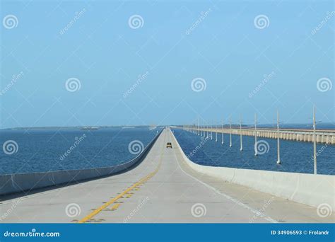 Floriday Keys Bridges Highway 1 Stock Image - Image of ocean, marathon ...