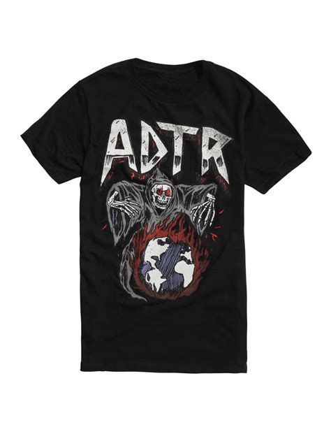 A Day To Remember Adtr Reaper Globe T Shirt Hot Topic