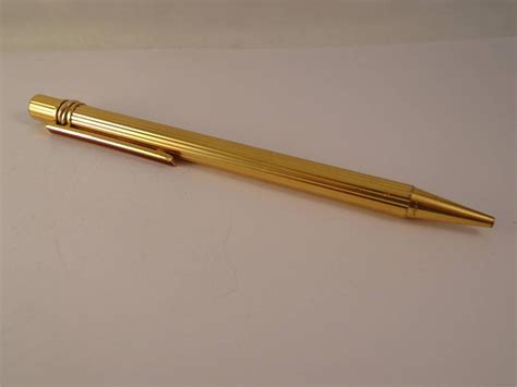 ***Authentic Vintage Cartier Ballpoint Pen Must de Cartier Gold plated ...