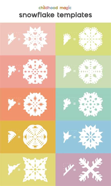 Paper Snowflake Template - Childhood Magic