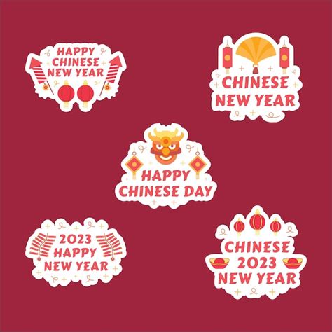 Premium Vector Chinese New Year Sticker