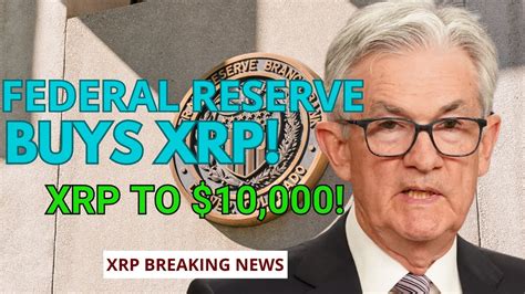 U S Federal Reserve Acquires Xrp At As Sec Offers Settlement