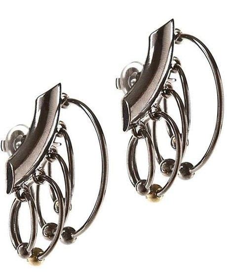 Jean Paul Gaultier Silver Hoop Ear Cuffs Ear Cuff Jewelry Womens