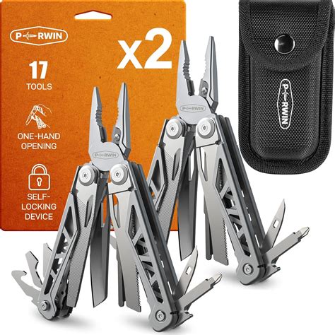 Perwin Multitool Packs In Multitools Pliers With Nylon Sheath