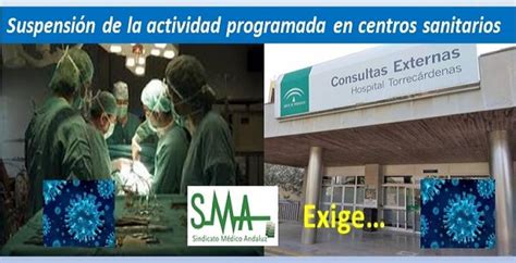 El SMA Solicita El Cese De La Actividad Programada En Todos Los Centros