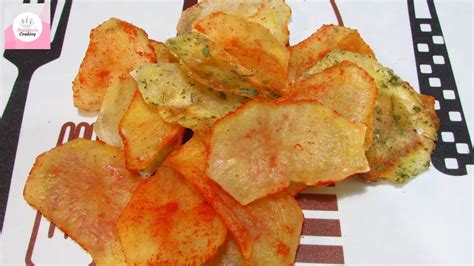 Patatas Chips Saludables Crujientes y riquísimas Marianela COOKING