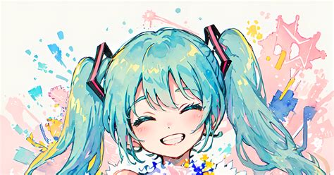 初音ミク 初音ミク Meowbotのイラスト Pixiv