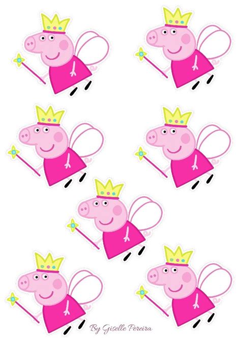 Apliques Peppa Pig Fada Para Imprimir Festa Infantil Peppa Pig Festa