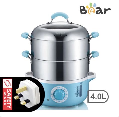 New Set 2 Tier Intelligent Electric Stainless Steel Food Steamer