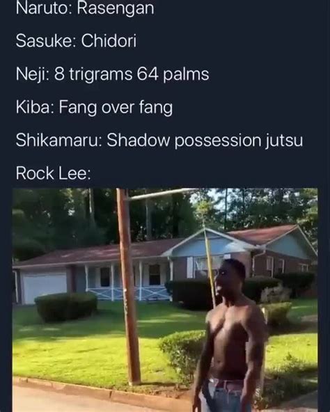 Naruto Rasengan Sasuke Chidori Neji 8 Trigrams 64 Palms Kiba Fang