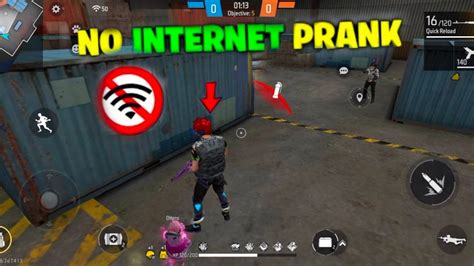 Free Fire Lone Wolf Match 1v1 No Internet Prank Win The Match And Booya