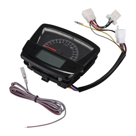 Universal 12V Digitale Motorrad Oeter LCD Meter Speeeter Tachometer