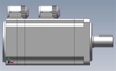 高压交流伺服电机 200wsolidworks 2014模型图纸下载 懒石网