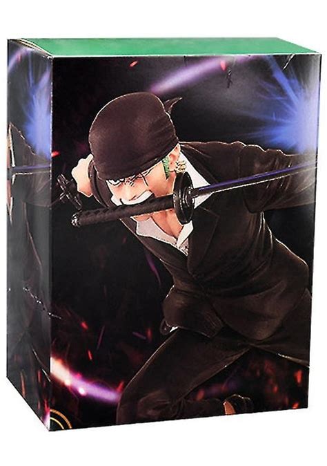 20cm Anime Tek Parça Roronoa Zoro Pvc Aksiyon Figürü Siyah Kumaş Üç