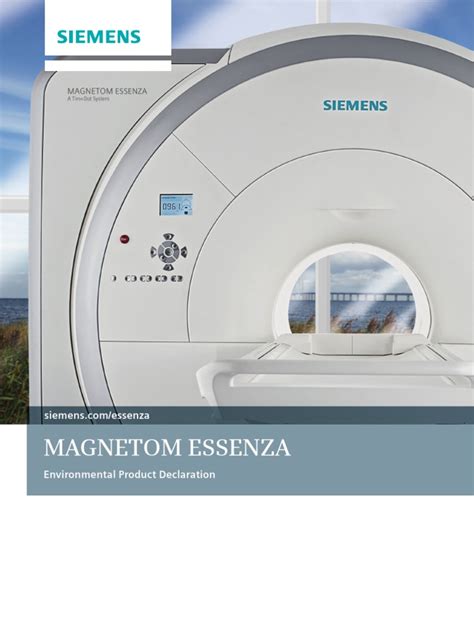 Mri Magnetom Essenza Environmental Product Declar Pdf Recycling