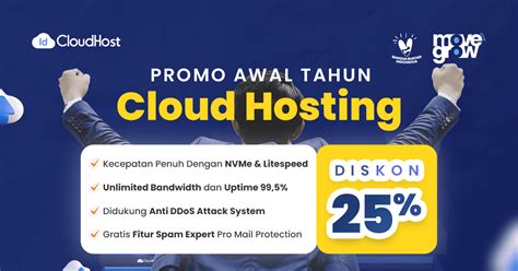 Promo Diskon 25 Cloud Hosting IDCloudHost