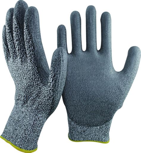 Nmsafety Level Pu Coated Cut Protecting Hand Safety Work Glove