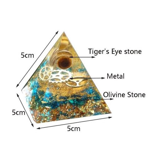 Beautiful Natural Tiger Eye Orgone Pyramid Orgone Pyramids