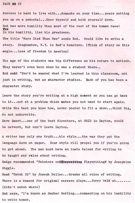 Rod Serling Teaches Writing - Rod Serling Memorial Foundation