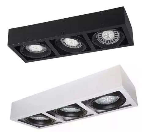 Plaf N Luces Ar Con L Mparas Led W Gu Spot Moderno