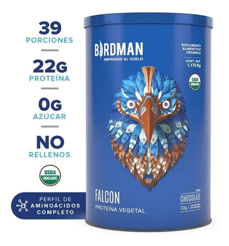 Proteína Vegetal Orgánica Falcon Protein 1 170kg Birdman Sabor Chocolate