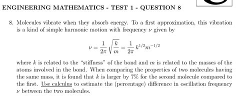 Solved Engineering Mathematics Test 1 Question 8 8