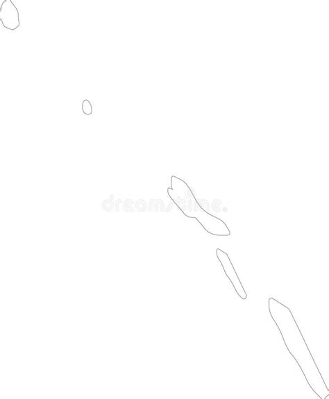 Black Point The Bahamas Outline Map Stock Illustration Illustration