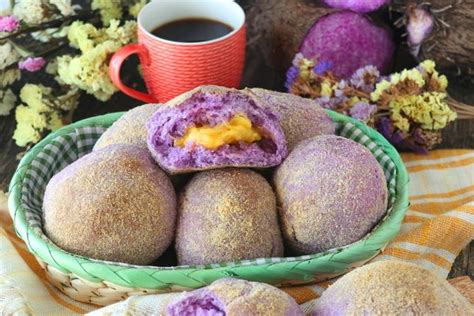 Super Soft Ube Pandesal With Cheese Foxy Folksy Recipe Pandesal