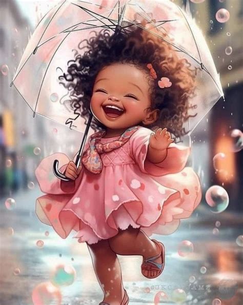 Pin on Иллюстрации 2 Black baby art Cute cartoon pictures Girly art